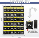 Loghot Classroom Accessories Closet Pocket Chart for Cell Phones Holder Wall Door Hanging Organizer (36 Pockets Black) by CozyNest Decor