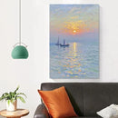 Coastal sailboat scenery poster art decor ocean nautical room decor beautiful sailboat seascape decor suitable for beach villa by CozyNest Decor