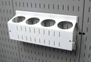 Wall Control 4 ft. Metal Pegboard Organizer - Standard Tool Storage Kit & Spray Can Holder Bracket for Pegboard & Slotted Tool Board - White by GreenHaven Gardens