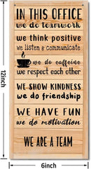 We Are A Team Motivational Quote Sign, In Office quote, Hanging wooden Sign, Gift for Leader Inspiring H1 by CozyNest Decor