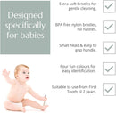Wild & Stone Organic Baby Bamboo Toothbrushes | 4 Pack | Soft Bristles | 100% Compostable Handle | BPA Free | Vegan Baby Toothbrushes (White) by TinyTreasures Baby Boutique