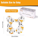 KAKIBLIN Baby Neck Pillow, Upgraded Baby Support Pillow for Head and Neck, Babies Head Pillow for Car Seat,Pushchair,Travel(Yellow Fox) by TinyTreasures Baby Boutique