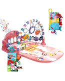 dearlomum Baby Play Mat Baby Gym,Funny Play Piano Tummy Time Baby Activity Mat with 5 Infant Sensory Baby Toys & 2 Baby Book Toys, Boy & Girl Gifts for Newborn 0 to 3 6 9 12 Months(Pink) by TinyTreasures Baby Boutique