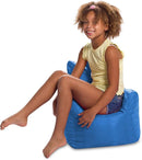 Posh Creations Bean Bag Structured Seat for Toddlers and Kids, Comfy Chair for Children, Pasadena, Royal Blue by TinyTreasures Baby Boutique