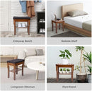 StrongTek Bamboo Shower Bench Seat with Cushion, Shower Stool with Storage Shelf, Lightweight, Non-Slip, Quick-Drain Design, 350 lbs Capacity, Ideal for Bathroom, Spa, Sauna, Living Room by TinyTreasures Baby Boutique