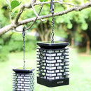 EOYIZW Solar Lanterns, 99LEDs Dancing Flickering Flame Lights, IP65 Waterproof, Purple, 3.5" H x 3.5" W x 3.5" D by GreenHaven Gardens