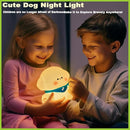 DREAMING MY DREAM Puppy Night Light for Kids Lamp,Soft Silicone Nursery Light for Baby Room and Toddler Toy,Portable Dimmable Rechargeable Animal Lights for Girls and Boys by TinyTreasures Baby Boutique