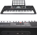 Pyle 61-Key Digital Karaoke Keyboard Piano – Portable Electronic Music Keyboard with Stand, Stool, Mic Input, Stereo Speakers, Record & Playback, Teaching Functions & Case Bag by TinyTreasures Baby Boutique