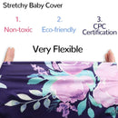 Carseat Cover Girls, Multiuse - Nursing Breastfeeding Covers, Purple Flower Theme, Car seat Canopy, Stretchy Soft Breathable by TinyTreasures Baby Boutique