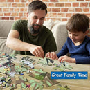 Jumbo Floor Puzzle for Kids, Large Jigsaw Puzzles 35 Piece for Kids Ages 3-5,Preschool Learning & Education Toys, Gifts for 4-8 Year Old Boys and Girls (Forest Animals 2) by TinyTreasures Baby Boutique