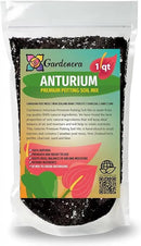 Premium Anthurium Soil Mix - Perfect Blend for Thriving Anthurium Plants - 1 Quart by GreenHaven Gardens