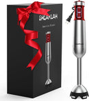 Powerful Immersion Blender handheld, 2025 New Update Hand Blender, Scratch-Resistant Corded Hand Mixer with Heavy-Duty Copper Brushless Motor and Gift Box Red by TinyTreasures Baby Boutique