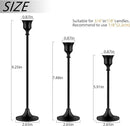 Candlestick Holders,Taper Candle Holder for Candlesticks Black Candelabra Candle Holder Vintage Candle Stick Candle Holders for Fireplace Party Dining Home by CozyNest Decor