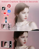 Digital Camera with Front Rear Lens, Autofocus 64MP 4K Camera for Photography with 32GB Card, Portable Compact Point and Shoot Camera for Teens Adult Beginner with Metal Shell, 2000mAh Battery by TinyTreasures Baby Boutique