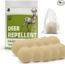 Deer Repellent, Rabbit Repellent Outdoor, Deer Deterrent for Plants, Keep Rabbits Out of Backyard, Deer and Rabbit Repellant, Deer Repellant Balls for Flowers Shrubs & Trees-10 Packs by GreenHaven Gardens