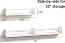 Upgraded Thick Floating Shelves - Multi-Use Wall-Mounted Bookshelves for Kids and Nursery, Ideal for Books, Toys, Spice Rack, Decor - White by CozyNest Decor