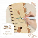 Personalized Name Kids Growth Chart for Wall, Cute Giraffe Wooden Growth Chart Kids Height Chart, Wall Measurement for Kids, Height Chart for Wall, Growth Ruler for Children by CozyNest Decor