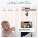 ieGeek Baby Monitor with 2K HD Resolution, Pan-Tilt-Zoom Video Baby Monitor Camera, 5'' LCD Screen & App Control, Night Vision, Cry and Motion Detection, Temp & Humidity Sensor, Two Way Audio, VOX by TinyTreasures Baby Boutique