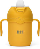 Comotomo Toddler Tumbler 8oz Insulated Sippy Cup with Silicone Straw and Spout, Yellow (Yellow) by TinyTreasures Baby Boutique