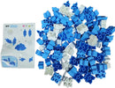 STEM Toys for Kids Ages 3 Bright 2025 | Educational Building Blocks Set | 102-Piece BPA-Free Plastic Construction Kit | Creativity & Fine Motor Skills | Instruction Booklet - Sky Blue by TinyTreasures Baby Boutique