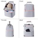 NCVI Breastmilk Cooler Bag with 2 Ice Pack, Breast Pump Bag with Cooler Fits 6 Bottles, Double Layer Breast Milk Baby Bottle Cooler Bag, for Travel, Nursing Mom Daycare, Work, Picnic (Grey) by TinyTreasures Baby Boutique