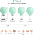Meifuly Facial Cupping Set, 4 PCS Silicone Vacuum Suction Face Massage Cups, Skin Tightening Kit for Eyes, Face and Body (Green) by CozyNest Decor