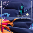 PERFEMET Toddler Bedding Set 4 Pieces Cartoon Dinosaur Planet Printed Bed in A Bag for Boys Girls Reversible Navy Blue Toddler Comforter with Sheet Set for All Season(Navy, Dinosaur/Planet/Rocket) by TinyTreasures Baby Boutique