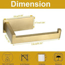 Toilet Paper Holder, Self Adhesive Tissue Holder Stainless Steel Rustproof Paper Roll Holder, No Drilling Easy to Install, Toilet Paper Rack Suitable for Office, Bathroom (Brushed Gold) by CozyNest Decor