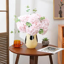 Tifuly Hydrangea Artificial Flowers -12 pcs Realistic Fake Hydrangea Silk Flowers with Stems Faux Hydrangea Flowers Heads for Office Home Party Wedding Centerpiece DIY Floral Decor (Pink) by CozyNest Decor