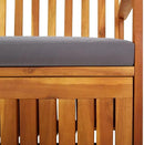 vidaXL Outdoor Storage Bench Deck Box for Patio Furniture Solid Wood Acacia by CozyNest Decor