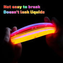 200 Pcs Glow Sticks Bulk Party Pack, 8'' Glow in the Dark Party Supplies, Glow in the Dark Light Up Sticks with Connectors, Party Favors for Birthday, Concert, Raves, Halloween, Christmas by TinyTreasures Baby Boutique