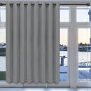Easy-Going Blackout Door Curtains for Bedroom, Solid Thermal Insulated Grommet and Noise Reduction Window Drapes, Room Darkening Curtains for Living Room, 1 Panel (100x84 in, Light Gray) by CozyNest Decor