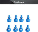 MroMax 25Pcs 360 Degree Micro Sprayer Automizing Sprinkler Nozzle Hydroponic Aeroponic Misters Fan Jet for Miniature Garden Lawn Plant Irrigation System Blue by GreenHaven Gardens