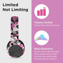 LilGadgets Connect+ Pro Wired Kids Headphones for School w/Microphone, Volume Limiting & Noise Reducing Over-Ear Headset w/Cord, SharePort Technology & SoftTouch Padding, Pink Camo Wired Headphones by TinyTreasures Baby Boutique