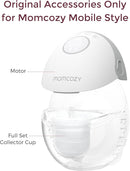 Momcozy Full Set Collector Cup Only Compatible with Momcozy Mobile Style | M6 NOT for Others. Original Mobile Style | M6 Breast Pump Replacement Accessories DoubleFit Flange 24mm by TinyTreasures Baby Boutique
