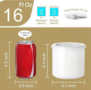Sweejar Ceramic Food Storage Jar, Salt Container with Airtight Plastic Lid & Date Tracker, 16 Oz Kitchen Canisters for Flour, Rice, Sugar, Coffee, Spices, Pantry Organization (White) by CozyNest Decor