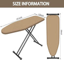 Ironing Board with Heat Resistant Cover, 43x13 Compact and Space Saver Iron Board,Height Adjustable,Easy to Fold,Stable Structure by CozyNest Decor