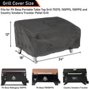 Tabletop Grill Cover for Pit Boss 75275 & PB336GS, Cuisinart CGG-306 Covers 24 Inch Table Top Most 2-Burner Portable Heavy Duty Waterproof Black WC003 24L*18W*13H inch (Black) by GreenHaven Gardens