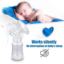 Elfzone Manual Breast Pump - Adjustable Suction Silicone Hand Pump Breastfeeding, Small Portable Manual Breast Milk Catcher Baby Feeding Pumps & Accessories, White, Mother’s Day Gifts by TinyTreasures Baby Boutique