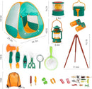 Meland Kids Camping Set with Tent - Toddler Toys for Boys with Campfire, Camping Toys for Kids Indoor Outdoor Pretend Play, Gift Idea for Boys Age 3,4,5,6 Year Old Birthday Christmas (Green) by TinyTreasures Baby Boutique