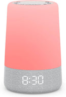 REACHER Sleep Trainer Alarm Clock for Kids, Night Light, White Noise Machine and OK to Wake Clock for Toddlers at Home or Travel, App-Free, Rechargeable by TinyTreasures Baby Boutique
