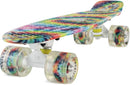 Skateboards Complete 22 Inch Mini Cruiser Retro Skateboard for Kids Boys Youths Beginners by TinyTreasures Baby Boutique