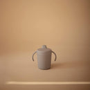 mushie Trainer Sippy Cup | Made in Denmark | Leak Resistant Twist-Off Lid & Handles | 6 Months + (Cloud) by TinyTreasures Baby Boutique
