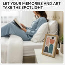 Homeforia 8 x 10 Wood Picture Frame, High End Natural Oak 8x10 Light Wooden Frames with Mat 5x7 inch Photo, 8 x 10 Frame Matted to 5 x 7 Art, Wall or Tabletop Frame, Tempered Glass, Wall Kit, Set of 1 by CozyNest Decor