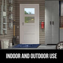 GORILLA GRIP 100% Waterproof All-Season WeatherMax Doormat 35x23, US Designed Natural Rubber, Stain and Fade Resistant, Low Profile Indoor Outdoor Door Mats, Easy Clean Patio Mat, Blue Sailing by CozyNest Decor