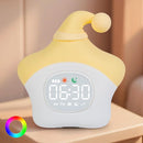 Star Alarm Clock with Night Light for Kids with Sleep Training and Sound Machine, Rechargeable Silicone Lamp OK to Wake Clock，Cute Animal Tabletop Lamp, Perfect Sleep Companion for Boys Girls, Yellow by TinyTreasures Baby Boutique