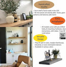 joelsantiques - 18 Inch Wooden Floating Shelves for Wall - 18x6x2 in - Made of Natural Wood - Short Heavy Duty Rustic Wall Shelves for Bedroom - Perfect for Bathroom, Kitchen - Natural by CozyNest Decor