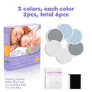 6 PCS Reusable Nursing Pads – Washable Breast Pads for Breastfeeding, Soft & Super Absorbent with Laundry Bag and Travel Bag, Nipple Pads for Postpartum Essentials by TinyTreasures Baby Boutique