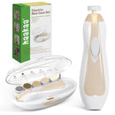 haakaa Baby Nail Care Electric Baby Nail File Kit with LED Light, Baby Nail Clippers for Newborn/Infants/Adults Toenails and Fingernails, 6 Replacement Heads & Storage Case, Acorn by TinyTreasures Baby Boutique