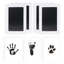 4-Pack Inkless Hand and Footprint Kit, Baby Footprint Kits, Clean Touch Baby Handprints and Footprints Kits,No Mess Ink Pad for Baby Hand and Footprints,Dog Paw Print Kit (Black) by TinyTreasures Baby Boutique